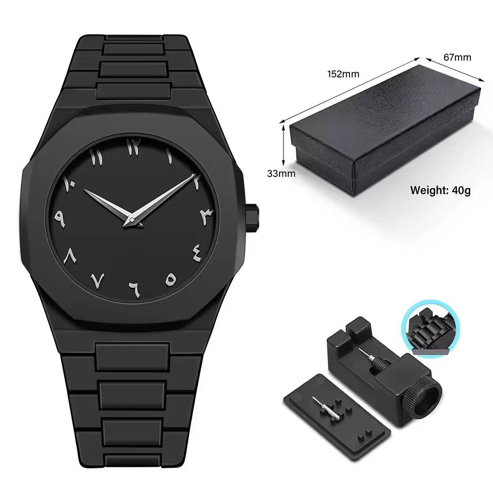 Black Arabic Aura – The Watch That Speaks Culture