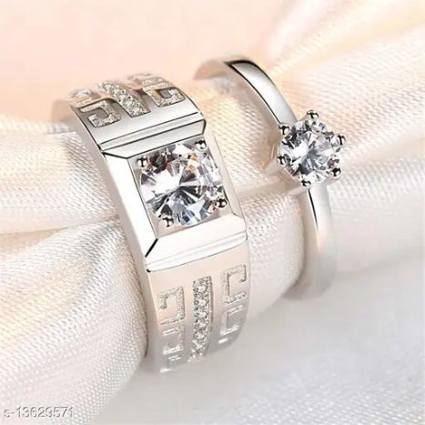 Classic CZ Couple Rings – Elegant Symbols of Timeless Love
